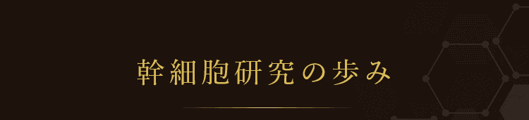 幹細胞研究の歩み