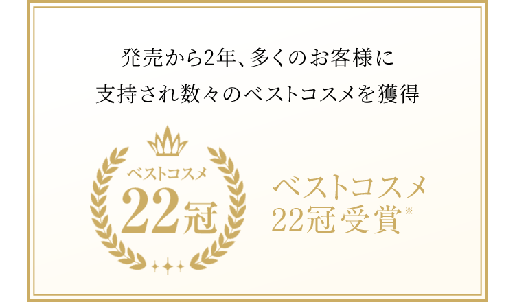 ベストコスメ22冠受賞